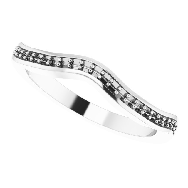 Band Mounting for 9x9 mm Heart Ring view 5