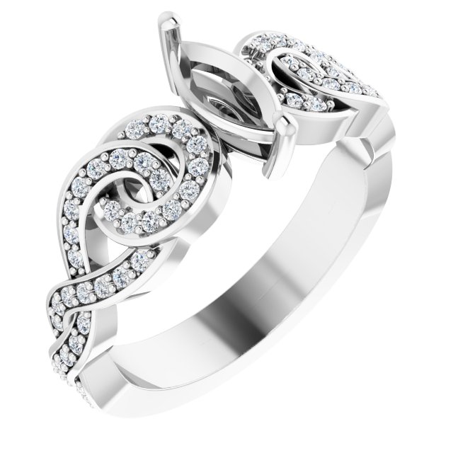14k White Gold