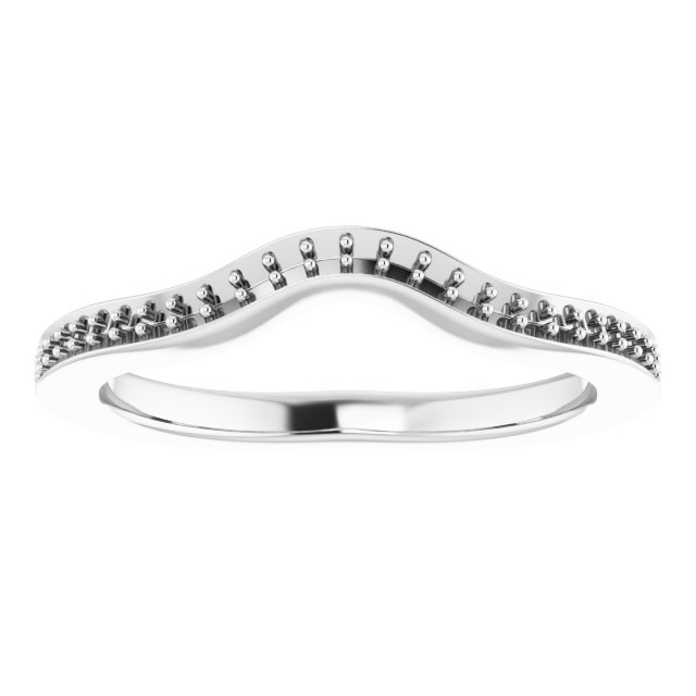 Band Mounting for 6 mm Asscher Ring view 3