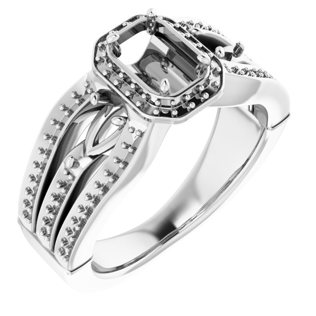 Halo-Style Engagement Ring