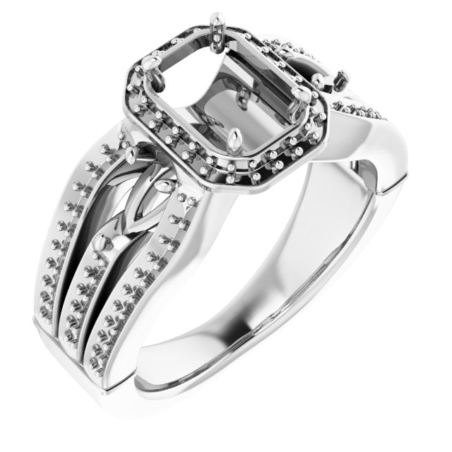 Halo-Style Engagement Ring