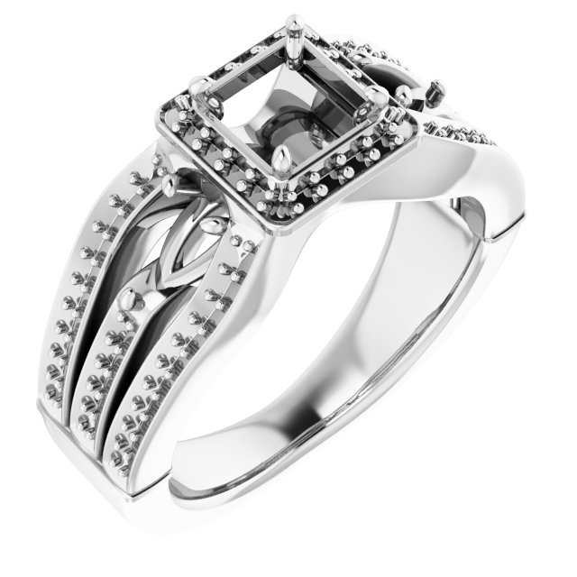 Halo-Style Engagement Ring