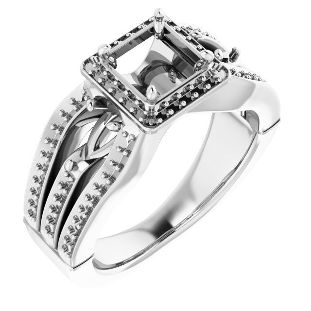 Halo-Style Engagement Ring