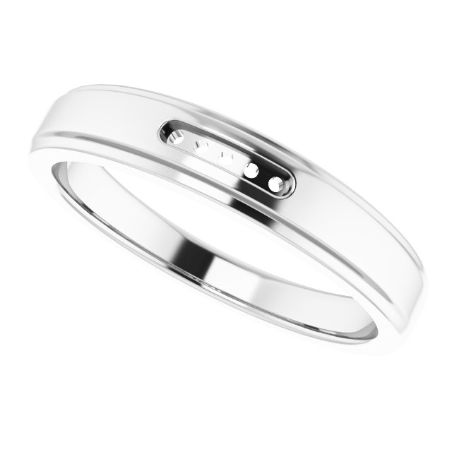 2 mm Round  5-Stone Band Mounting view 5