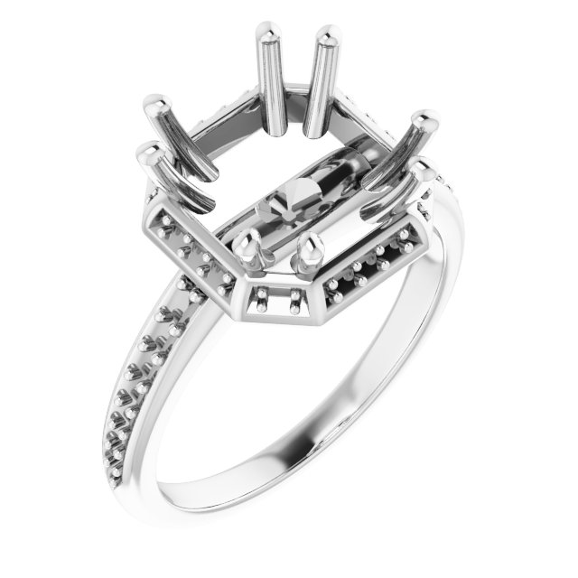 Halo-Style Engagement Ring