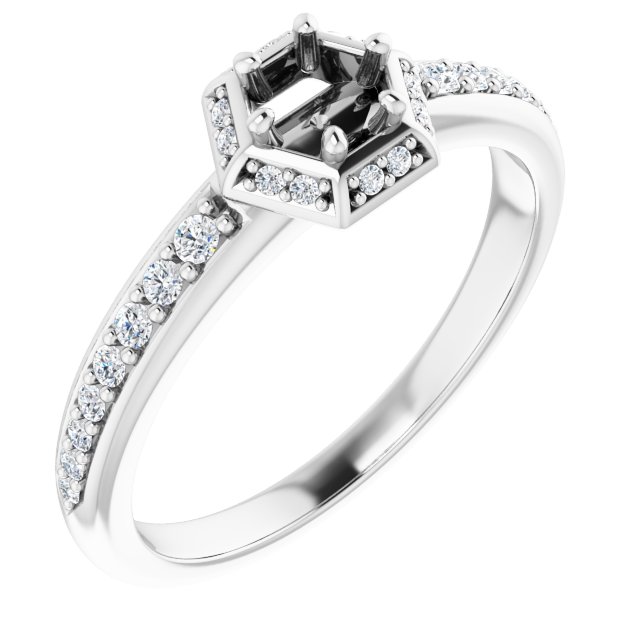 14k White Gold