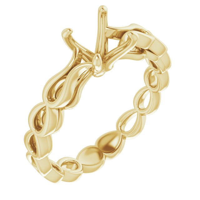 Solitaire Sculptural Engagement Ring