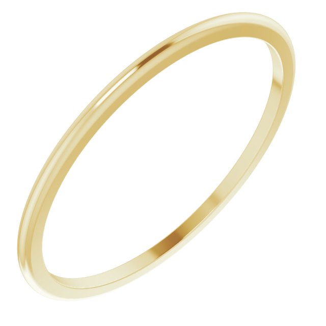 10K Yellow 1 mm Half Round Band Size 9 Ref 11774146