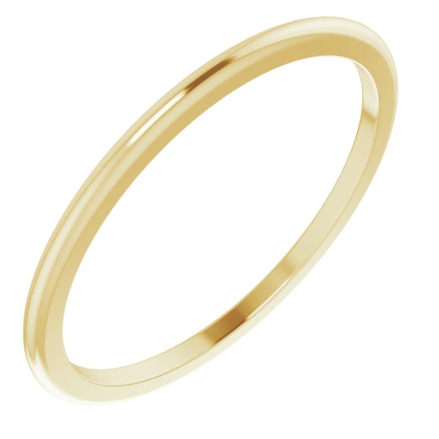 10K Yellow 1 mm Half Round Band Size 5 Ref 10981374