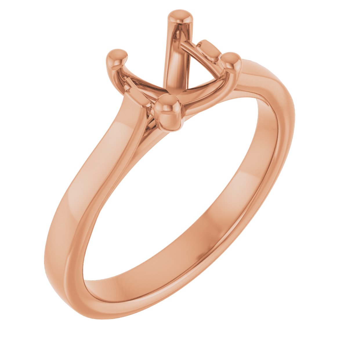 Rose gold cathedral setting new arrivals