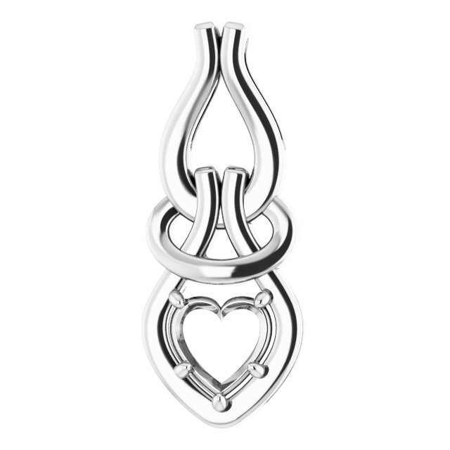 Solitaire Freeform Pendant