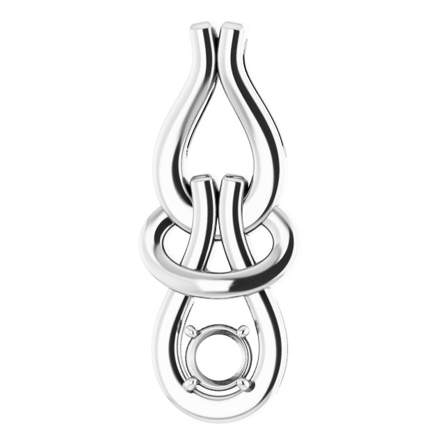 Solitaire Freeform Pendant