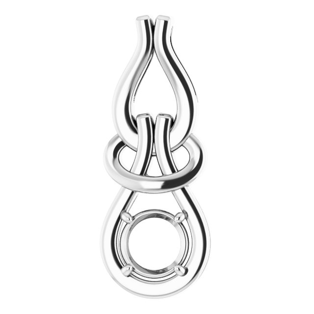Solitaire Freeform Pendant