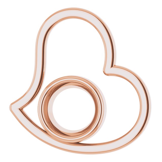 Bezel-Set Heart Pendant