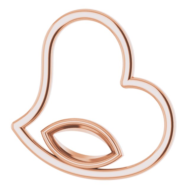 Bezel-Set Heart Pendant
