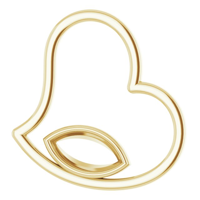 Bezel-Set Heart Pendant