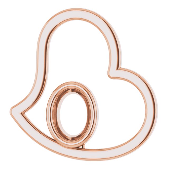 Bezel-Set Heart Pendant