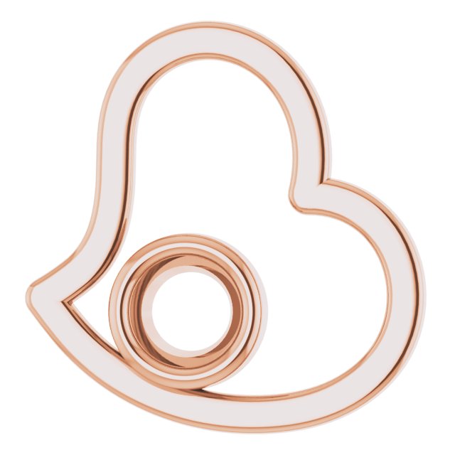 Bezel-Set Heart Pendant