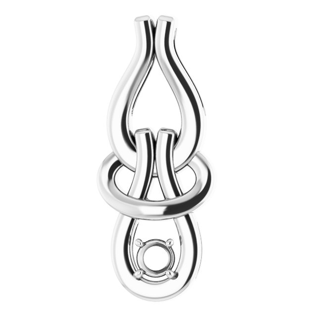 Solitaire Freeform Pendant
