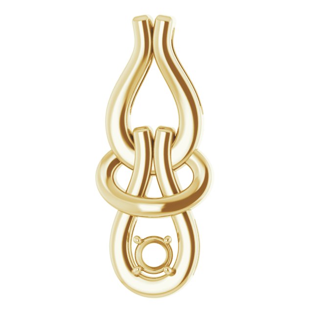 14K Yellow 1/10 CTW Diamond Pendant