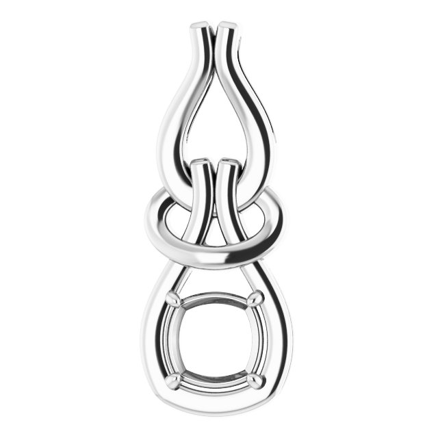 Solitaire Freeform Pendant