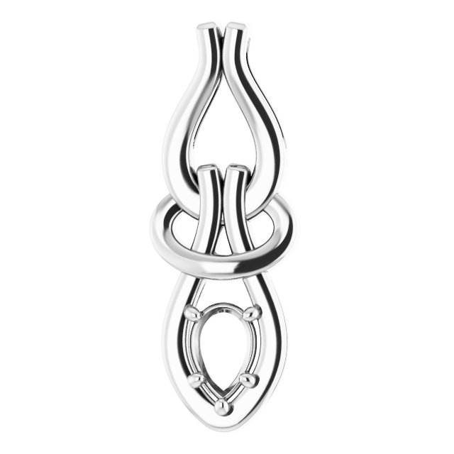 Solitaire Freeform Pendant