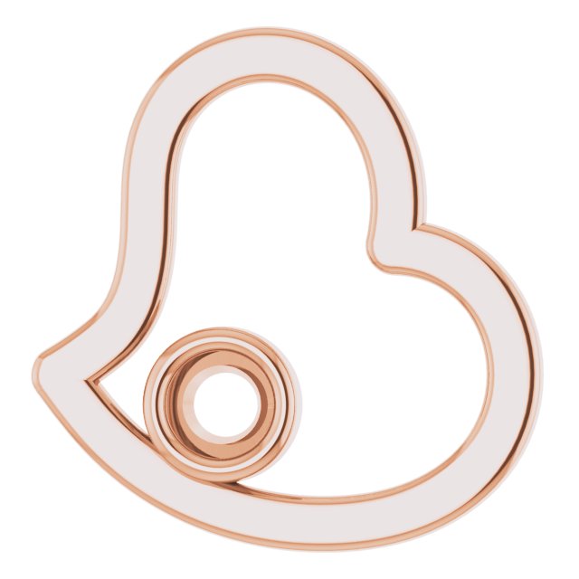 Bezel-Set Heart Pendant