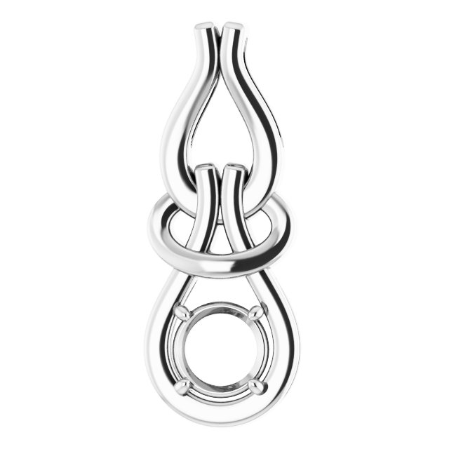 Solitaire Freeform Pendant