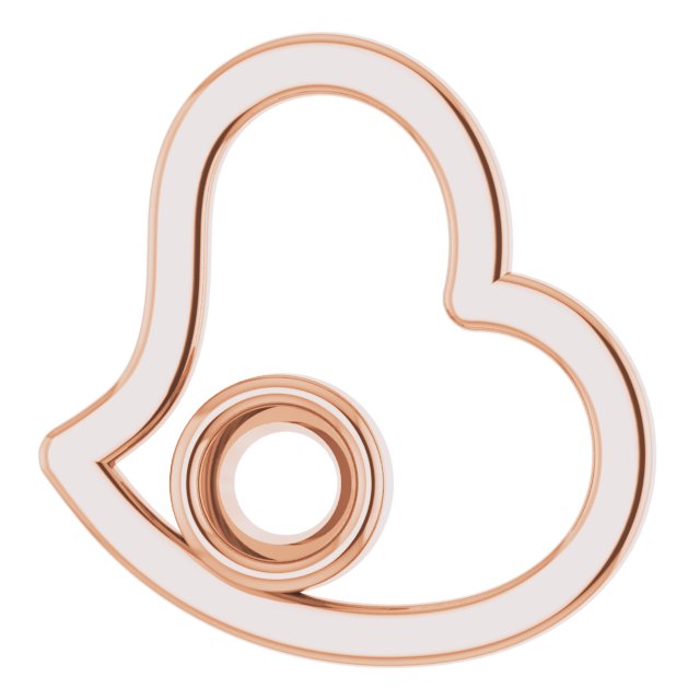 Bezel-Set Heart Pendant