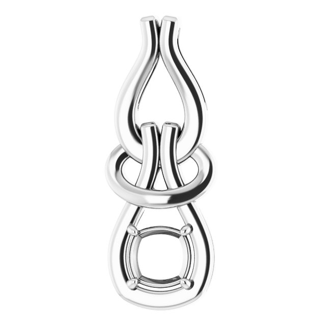 Solitaire Freeform Pendant