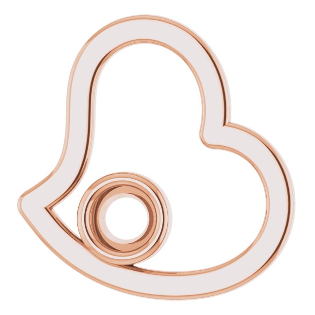 Bezel-Set Heart Pendant