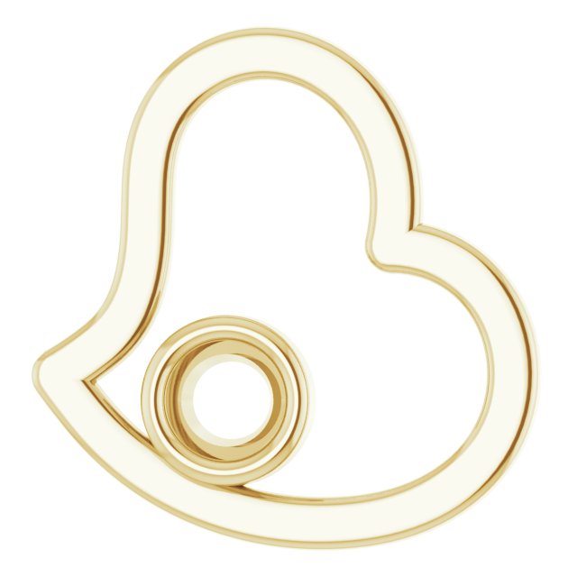 Bezel-Set Heart Pendant