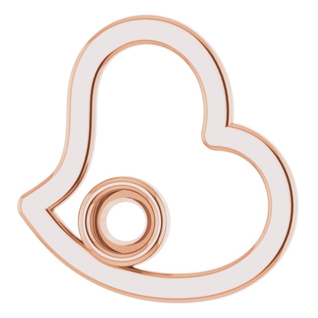 Bezel-Set Heart Pendant