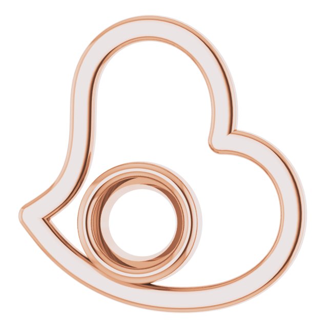 Bezel-Set Heart Pendant