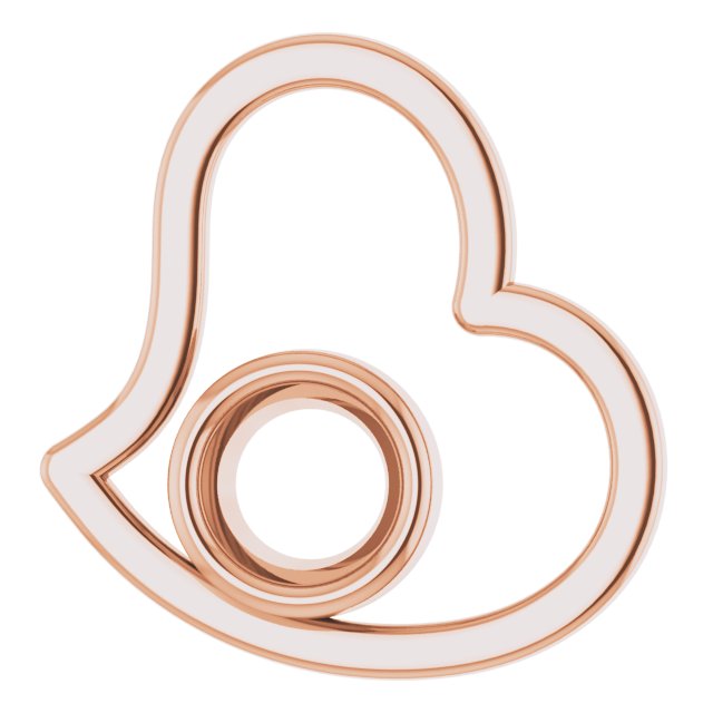 Bezel-Set Heart Pendant