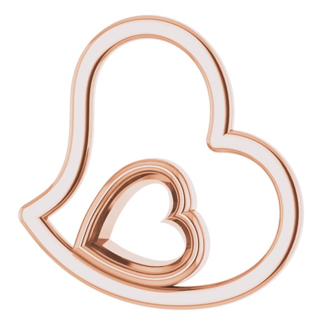 Bezel-Set Heart Pendant