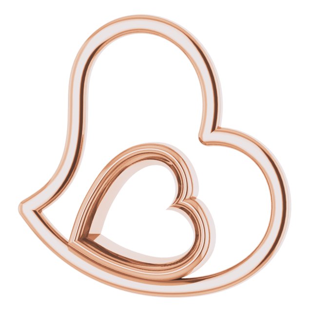 Bezel-Set Heart Pendant