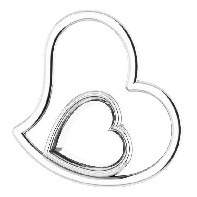 Bezel-Set Heart Pendant