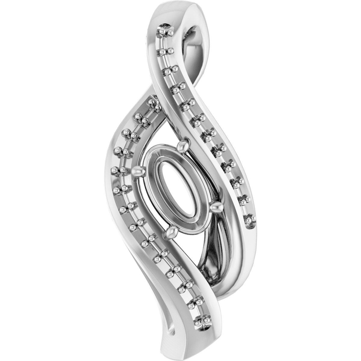Accented Freeform Pendant