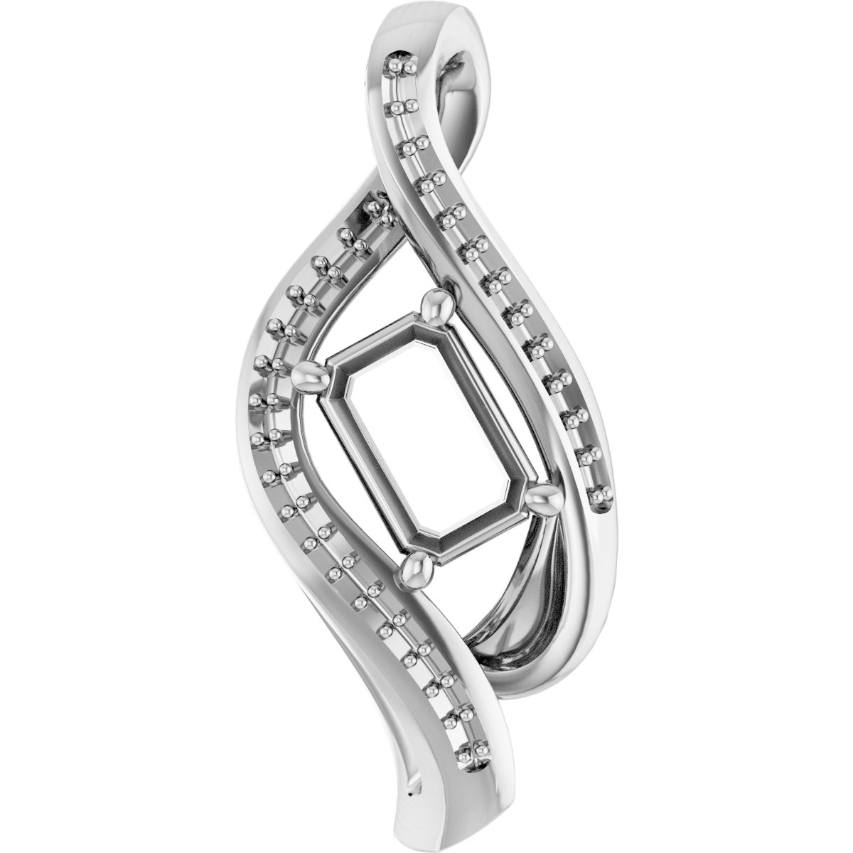 Accented Freeform Pendant