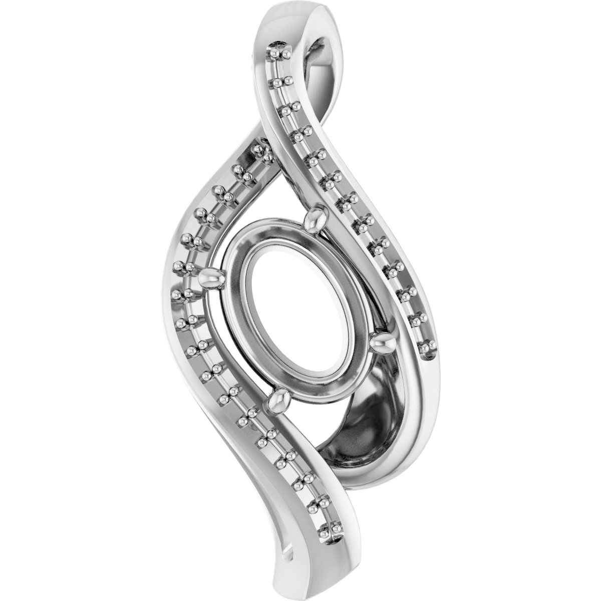 Accented Freeform Pendant