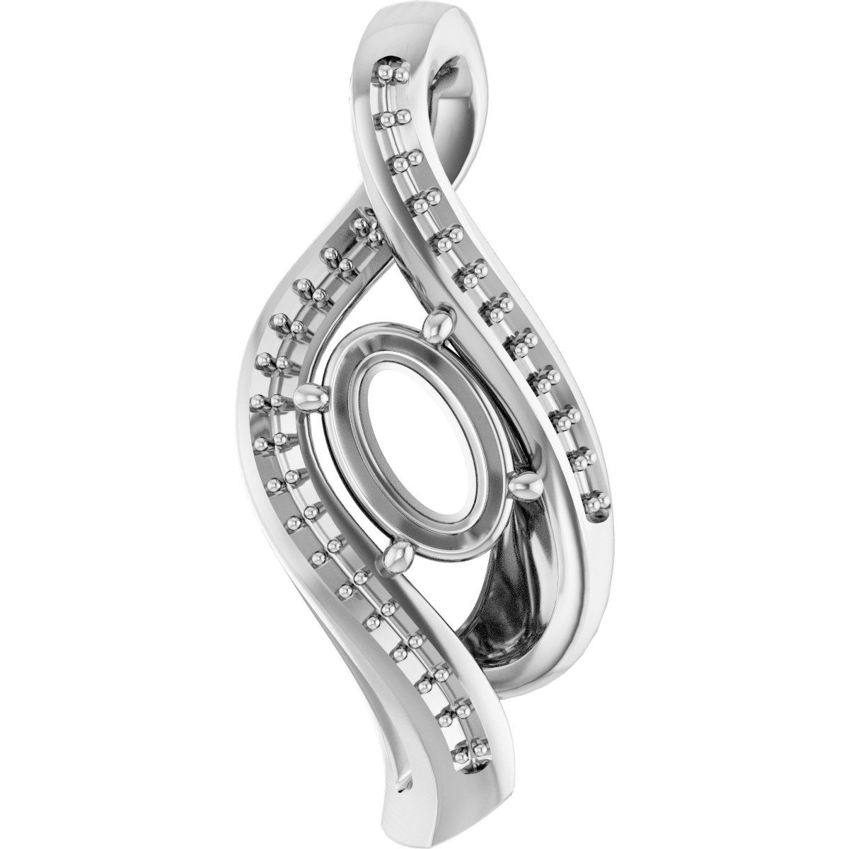 Accented Freeform Pendant