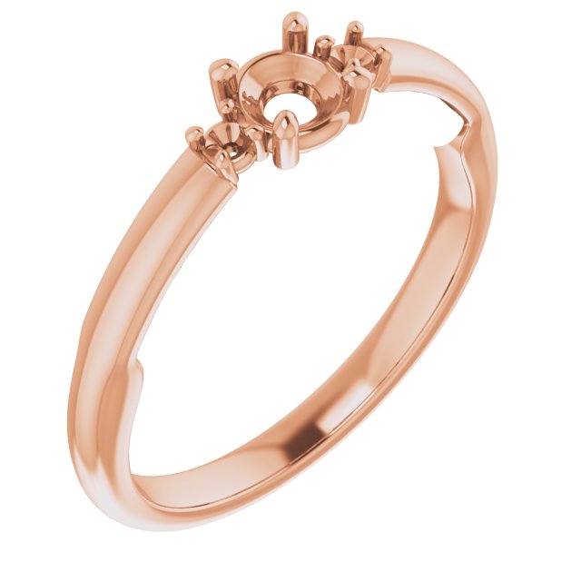Three-Stone Sculptural Engagement Ring