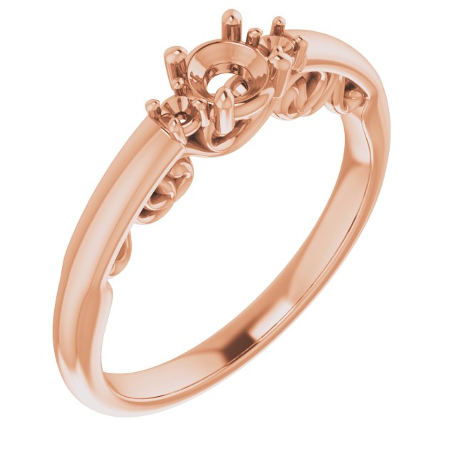 Three-Stone Sculptural Engagement Ring
