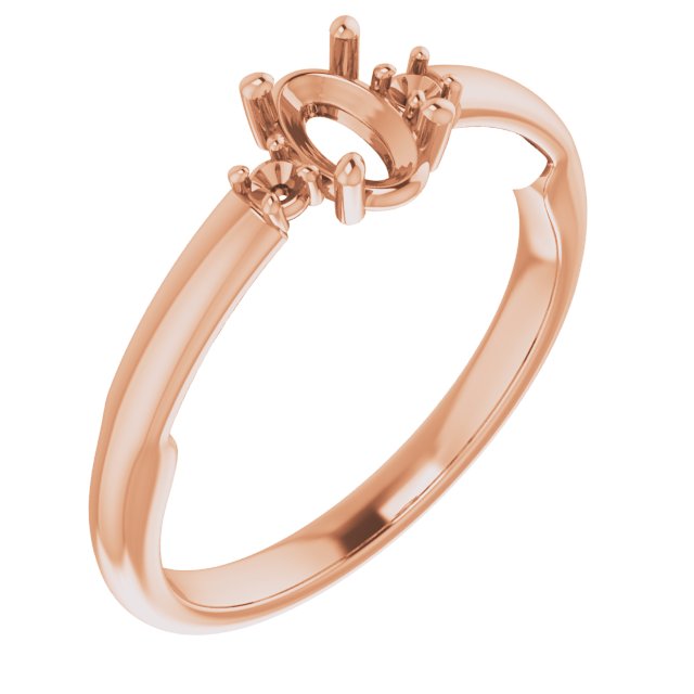 Three-Stone Sculptural Engagement Ring