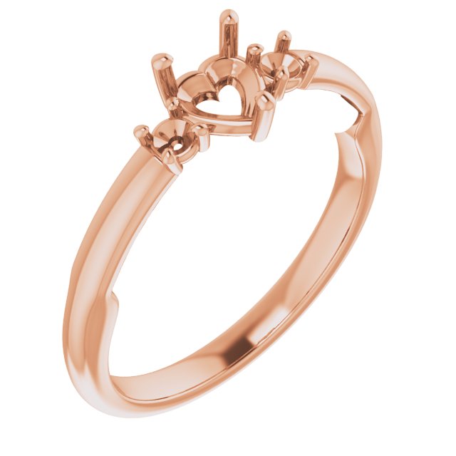Three-Stone Sculptural Engagement Ring