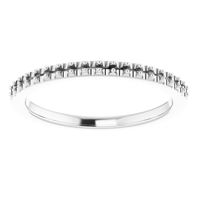 Band Mounting for 6 mm Asscher Ring view 3