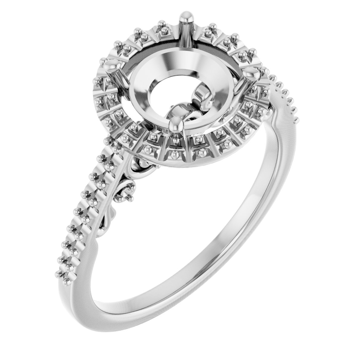 Halo-Style Engagement Ring