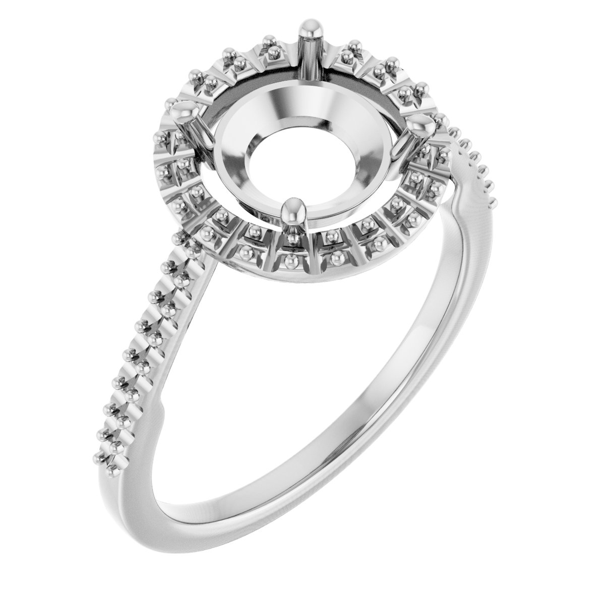 Halo-Style Engagement Ring
