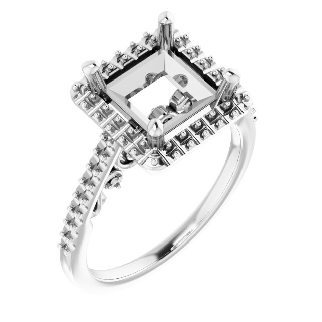 Halo-Style Engagement Ring